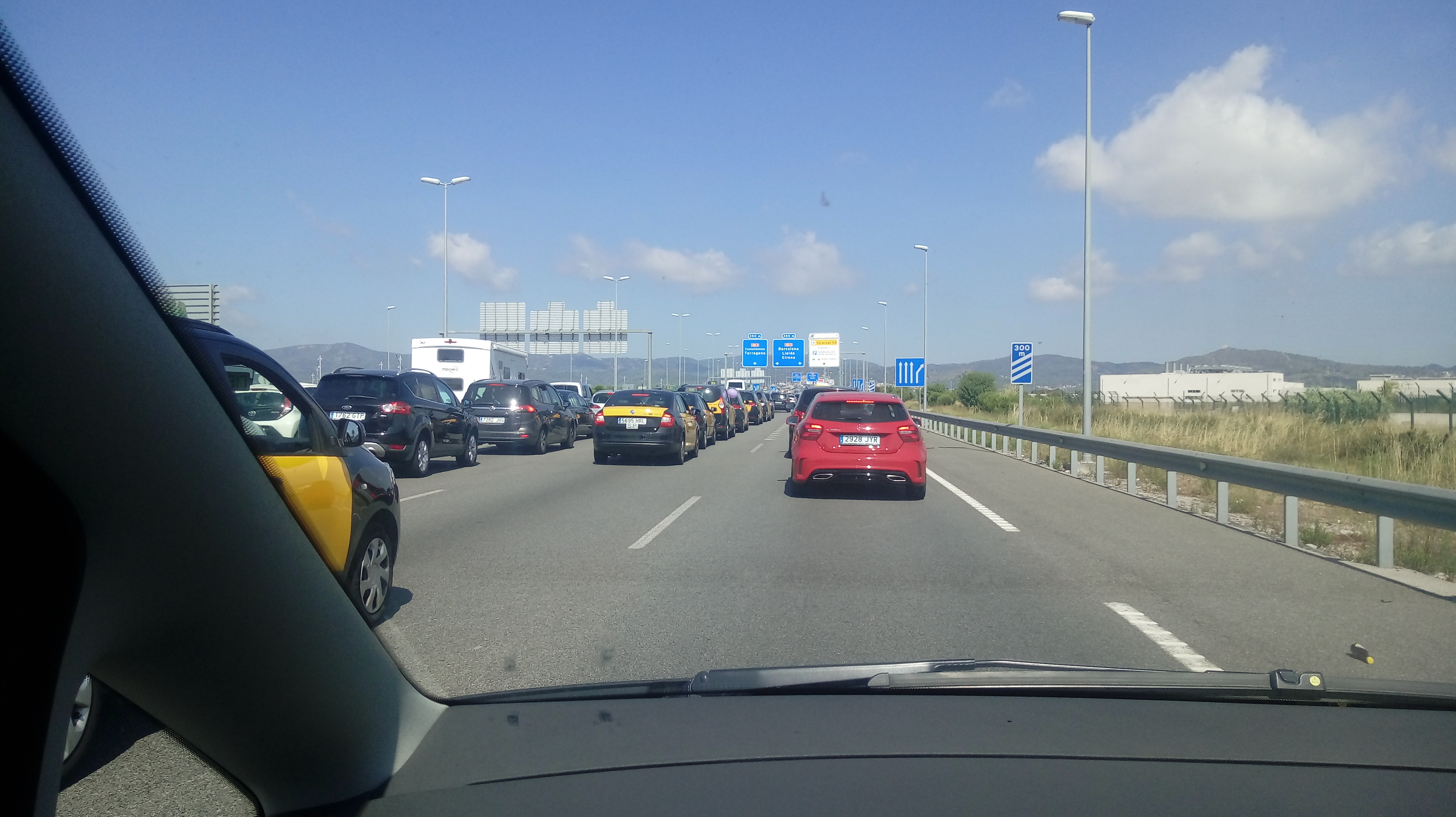 taxi strike in barcelona